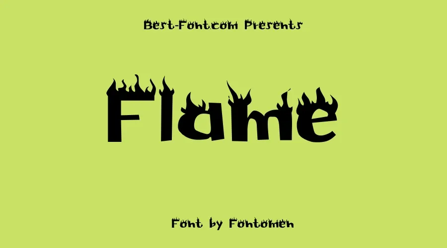 Flame Font