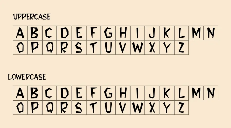 Flintstone Font Preview