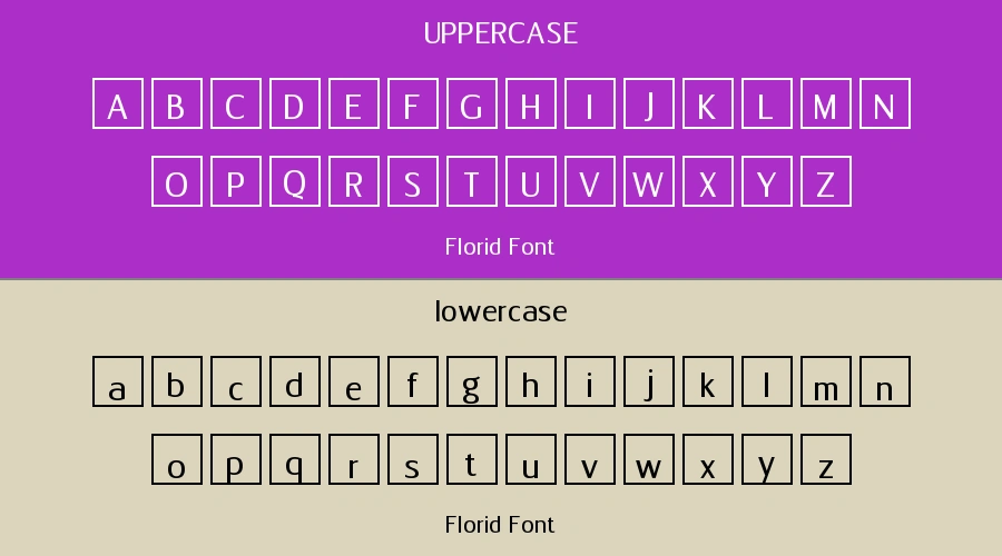 Florid Font Preview