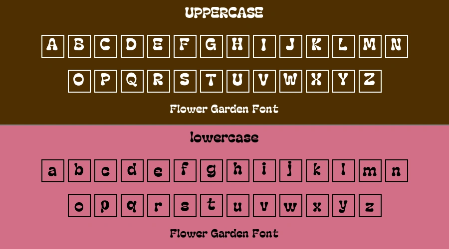 Flower Garden Font Preview