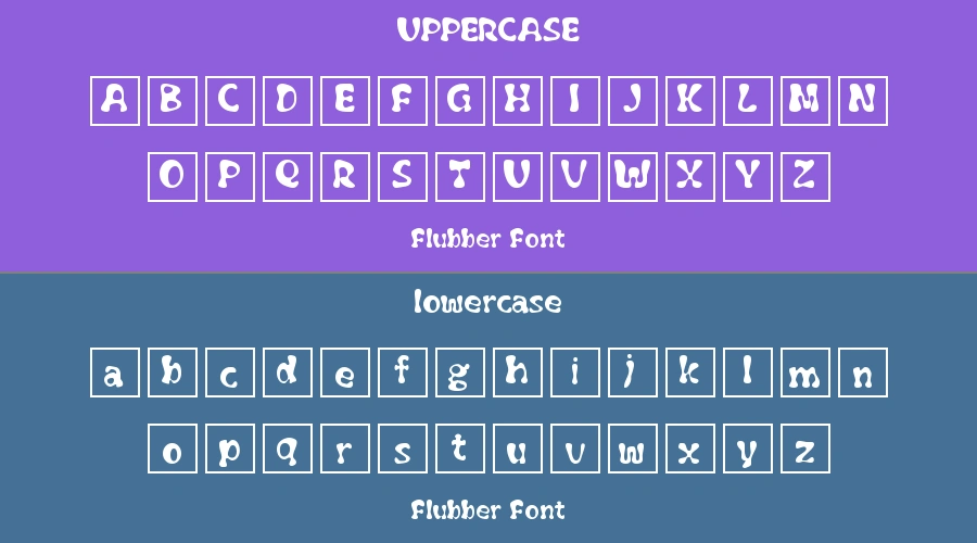 Flubber Font Preview