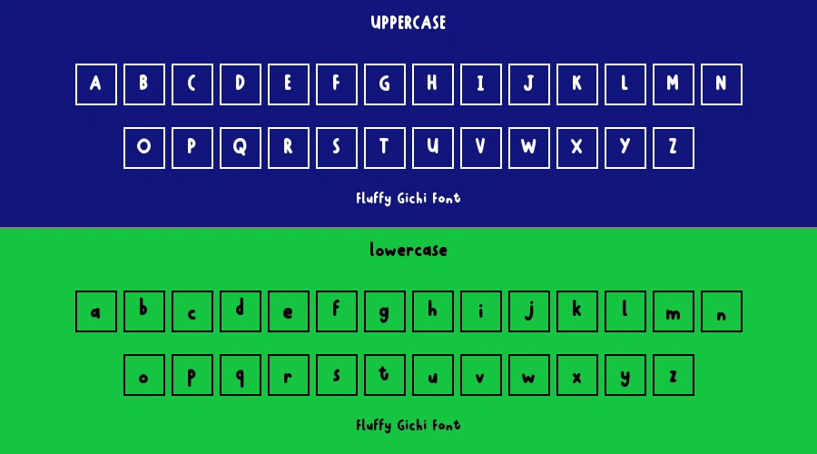 Fluffy Gichi Font Preview