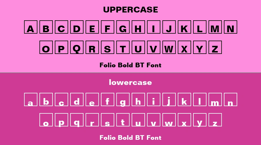 Folio Bold BT Font Preview