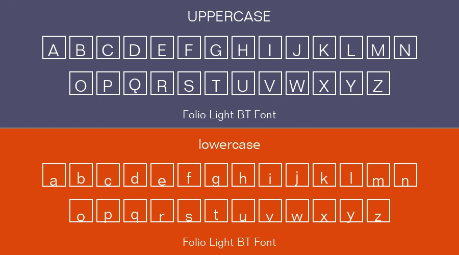 Folio Light BT Font Preview