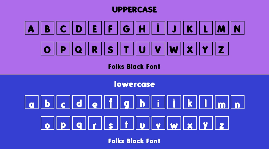 Folks Black Font Preview