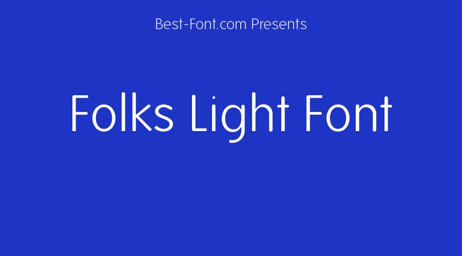 Folks Light Font