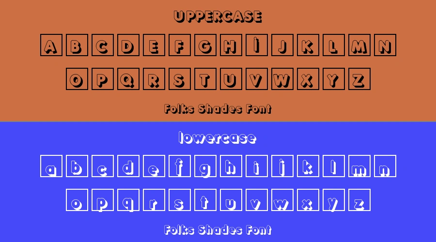 Folks Shades Font Preview