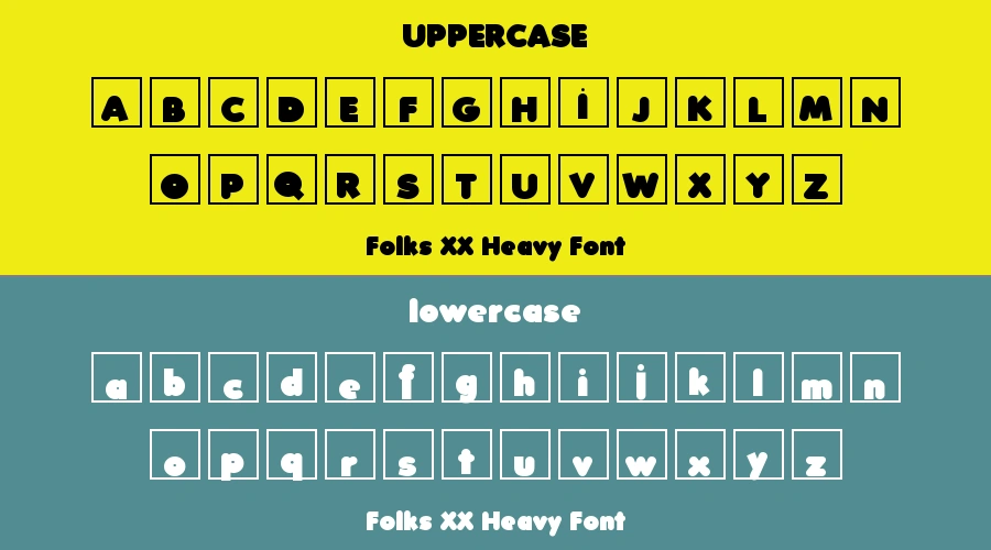 Folks XX Heavy Font Preview