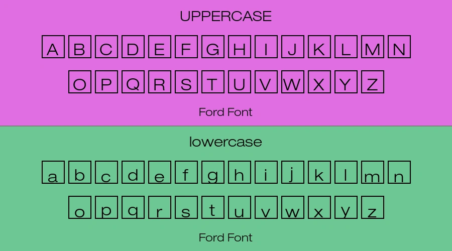 Ford Font Preview