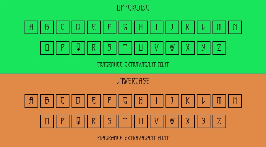 Fragrance Extravagant Font Preview