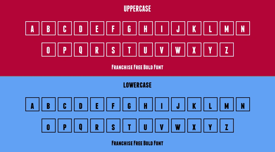 Franchise Free Bold Font Preview