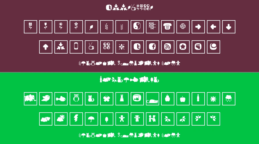 Fredoka Dingbats Font Preview