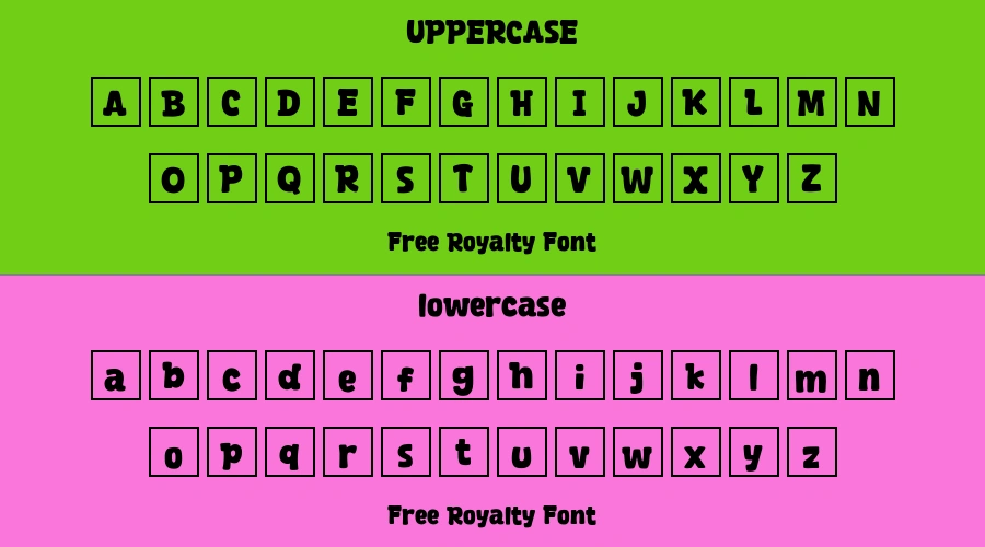 Free Royalty Font Preview