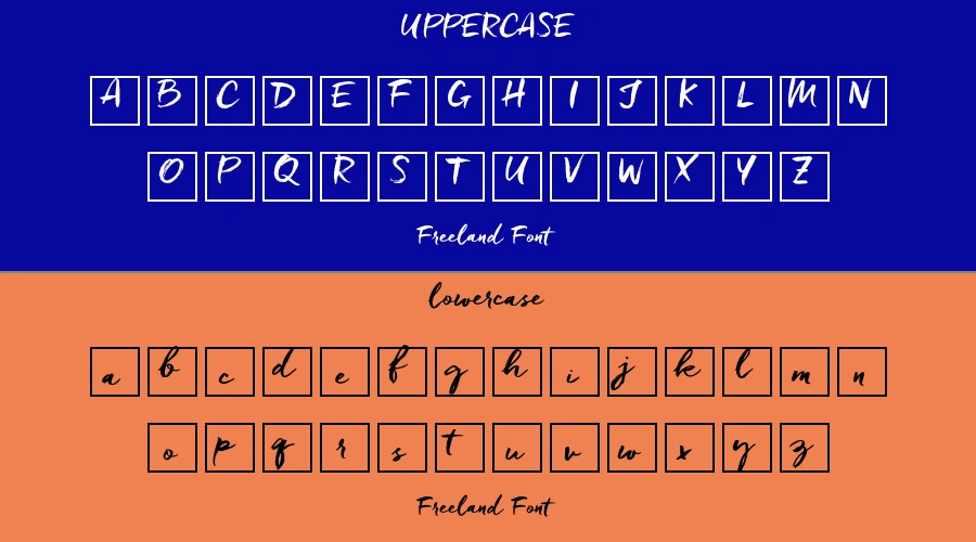 Freeland Font Preview