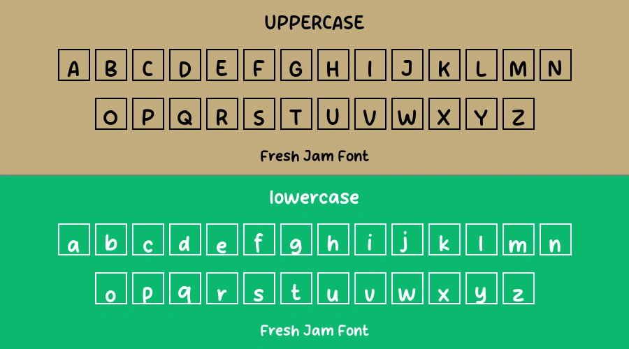 Fresh Jam Font Preview