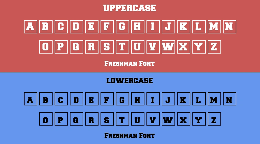 Freshman Font Preview