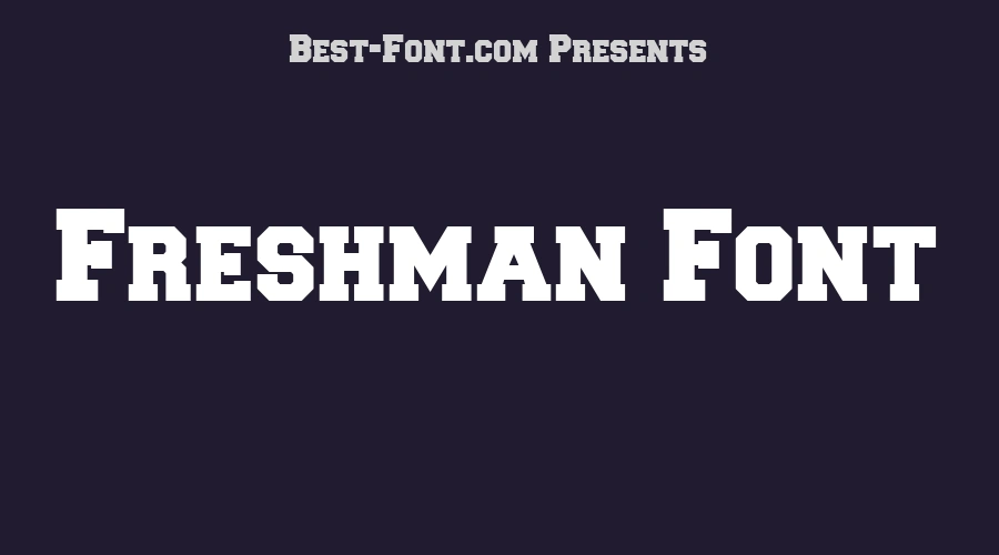 Freshman Font