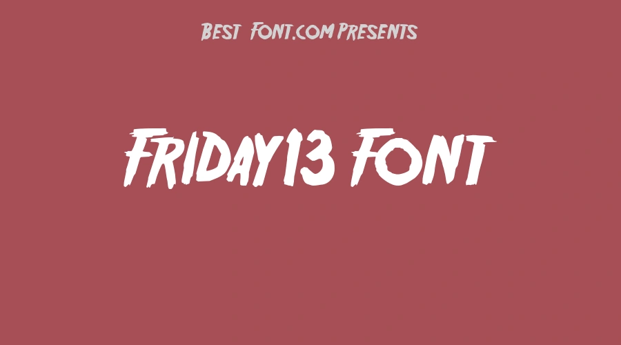 Friday13 Font