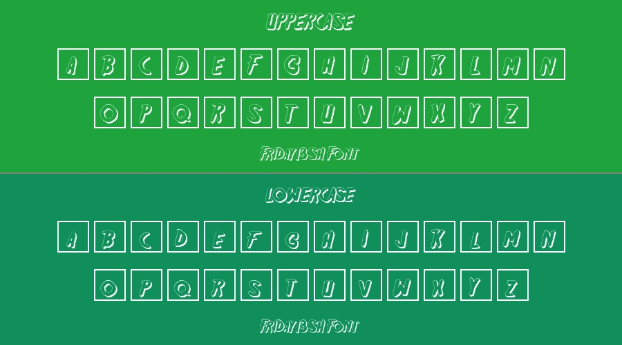 Friday13SH Font Preview