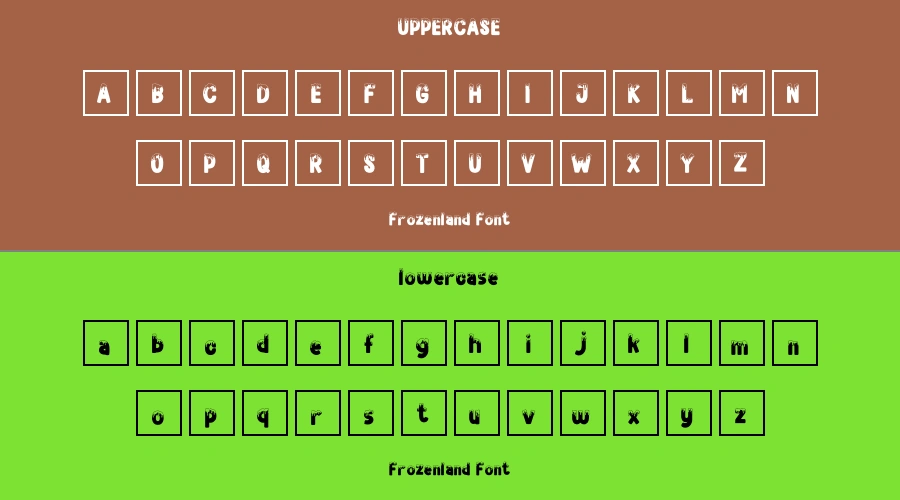 Frozenland Font Preview