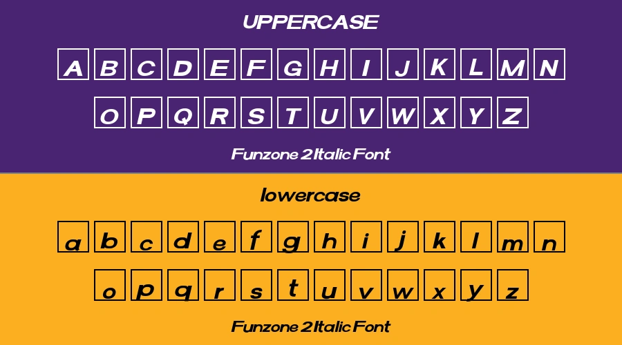 Funzone 2 Italic Font Preview