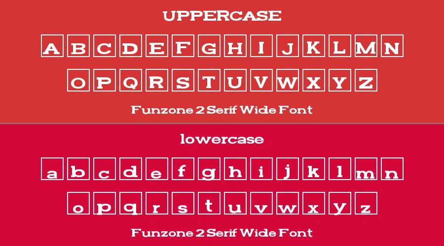 Funzone 2 Serif Wide Font Preview