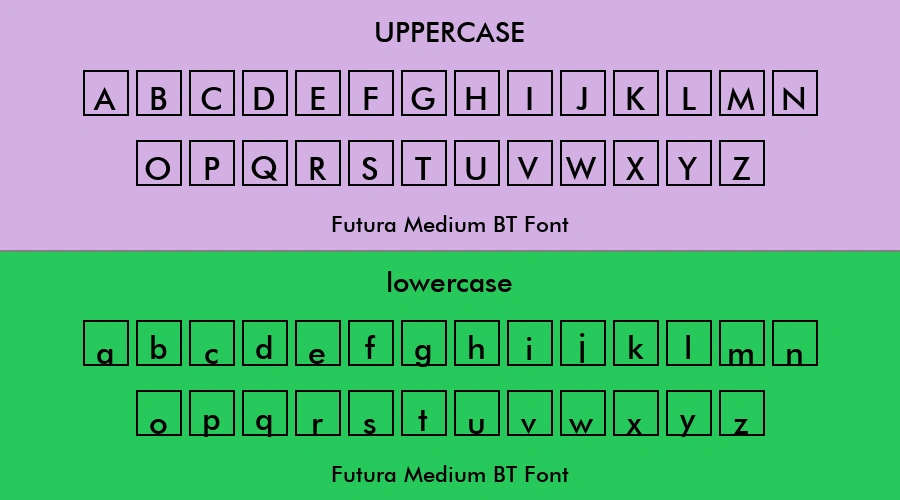 Futura Medium BT Font Preview