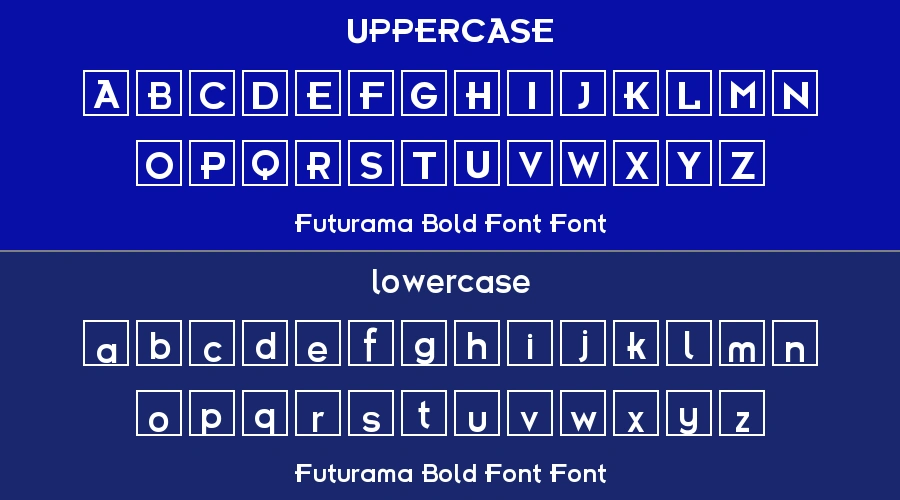 Futurama Bold Font Font Preview