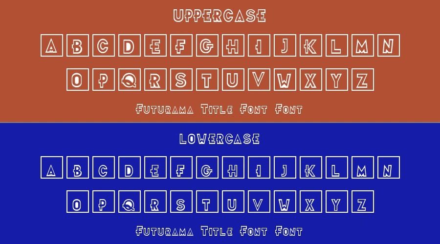 Futurama Title Font Font Preview