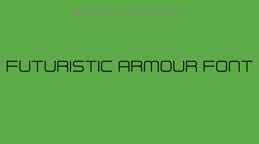 Futuristic Armour Font