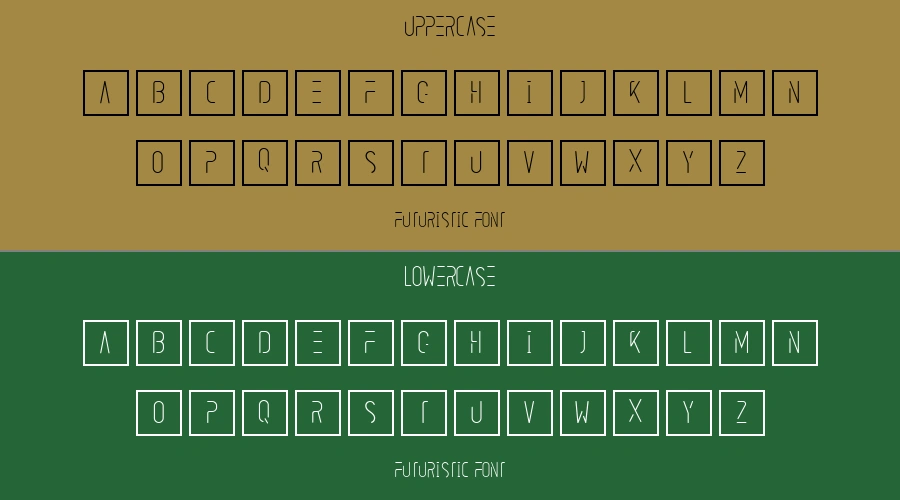 Futuristic Font Preview