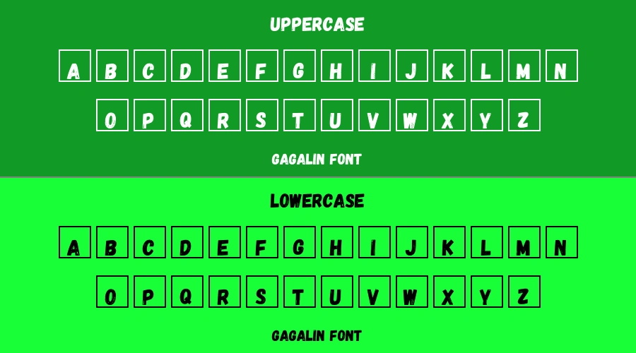 Gagalin Font Preview