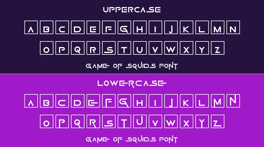 Game Of Squids Font Preview