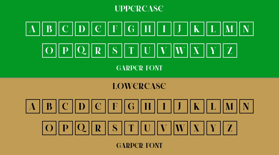 Garper Font Preview