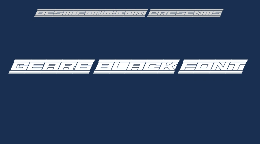 Gear6 Black Font