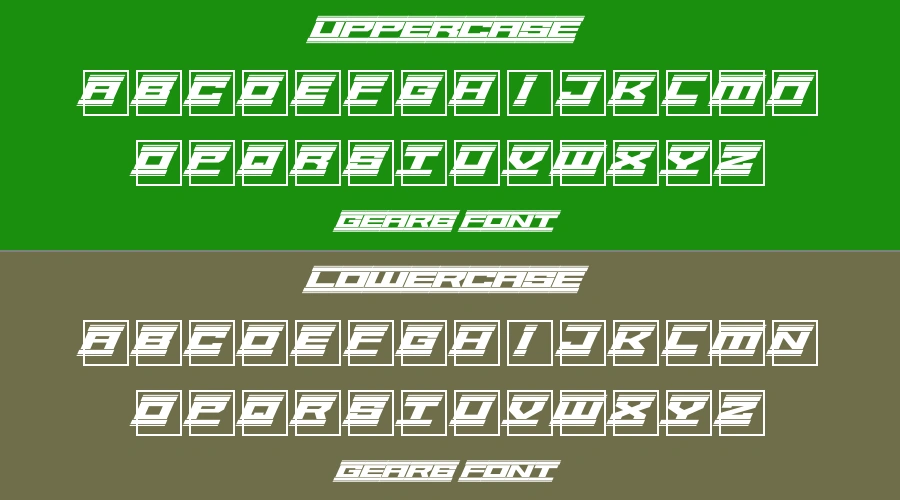 Gear6 Font Preview