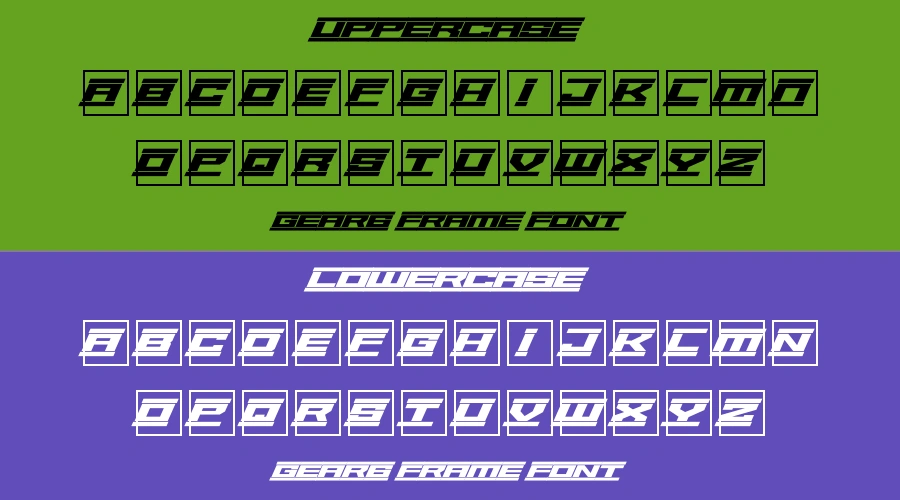 Gear6 Frame Font Preview