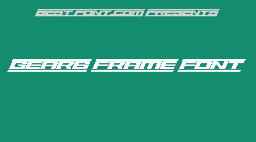 Gear6 Frame Font