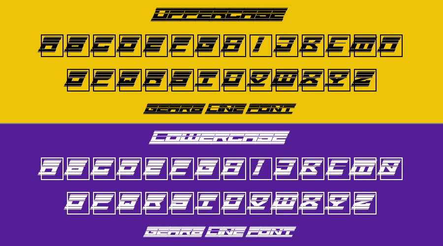 Gear6 Line Font Preview