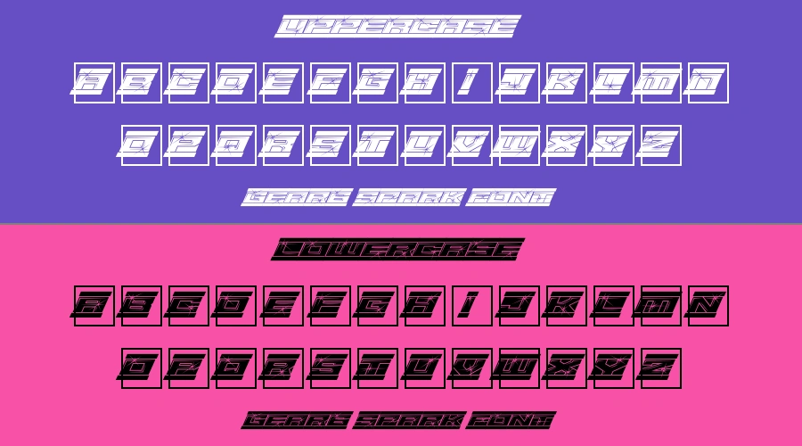 Gear6 Spark Font Preview