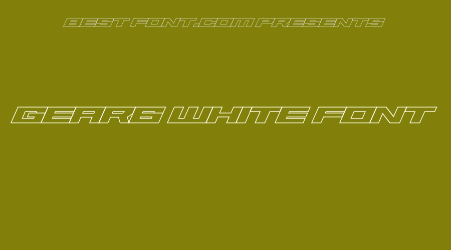 Gear6 White Font