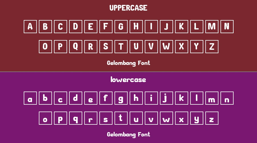 Gelombang Font Preview