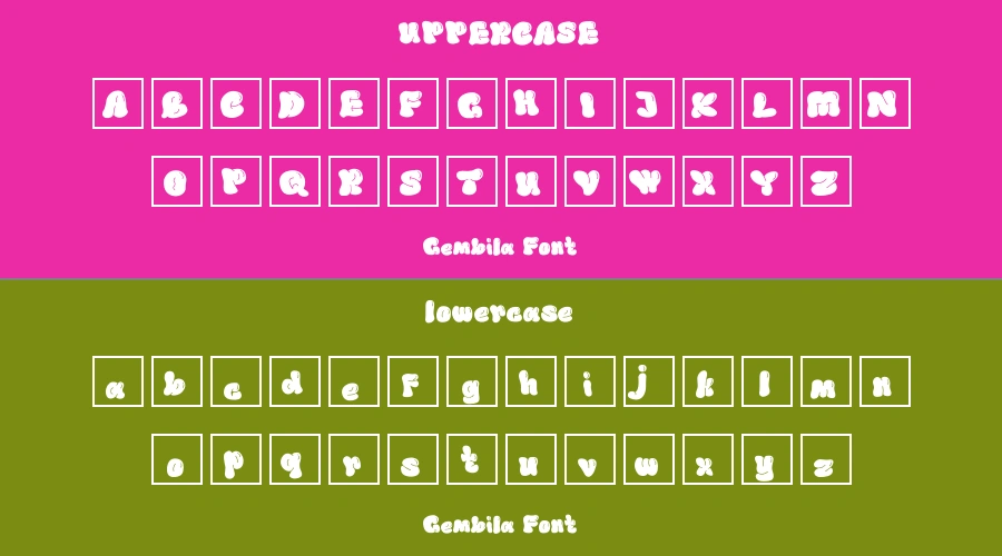 Gembila Font Preview