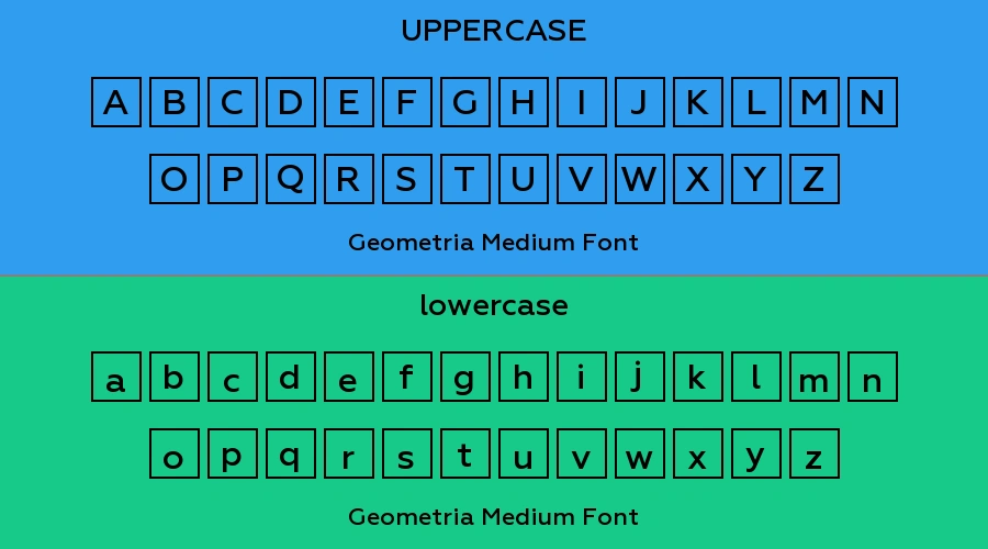 Geometria Medium Font Preview
