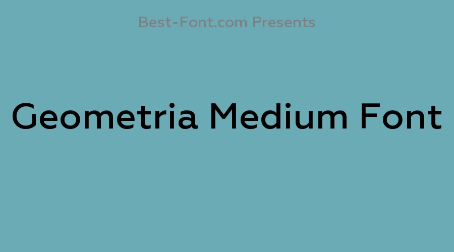 Geometria Medium Font