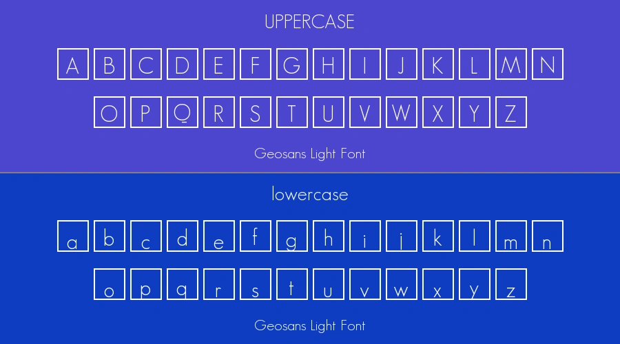 Geosans Light Font Preview