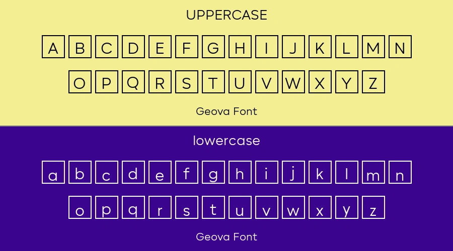 Geova Font Preview
