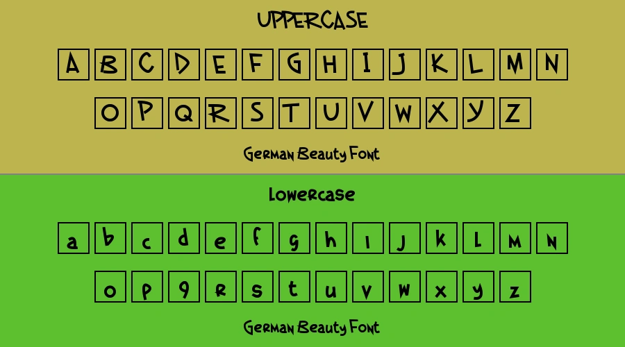 German Beauty Font Preview
