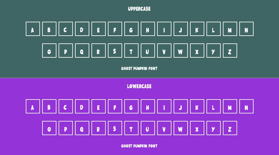 Ghost Pumpkin Font Preview