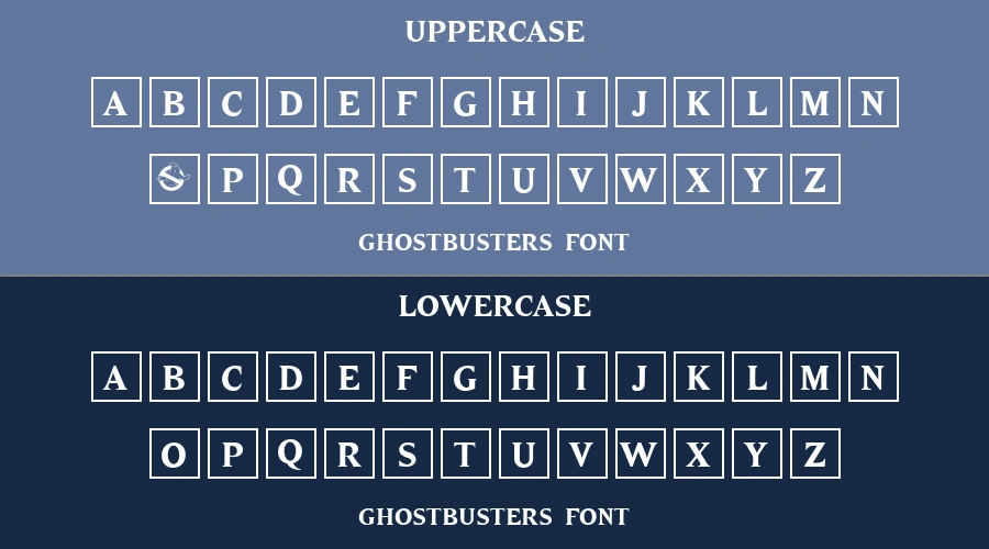 Ghostbusters Font Preview